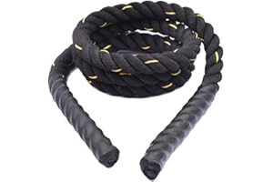 ACTIEXPRESS Acetopway Corde de Combat, Corde ondulatoire pour Exercices de Combat, Corde de Bataille pour Musculation de 38mm diamètre, 9m/12m/15m de Longueur (15m)