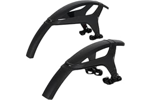 ZEFAL Pack Deflector M65 - Pack de Garde Boue VTT Avant et Arrière - Garde-Boue VTT 26" à 29" - 590 g - Fabriqués en France, Noir