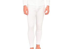 DOUBLE M, 1 o 2 Piezas, Pantalón Interior Térmico, Ropa Térmica Hombre Algodón, Interior de Felpa, Mallas Cómodas Invierno, Transpirable, Negro, Gris, Blanco, Azul Marino, Tallas S, M, L, XL o XXL