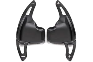 ontto 2 Pezzi Pala del Cambio Per BM-W X1 X4 X5 X6 Serie 1 2 3 4 5 6 7 Estensione della Paletta del Cambio del Volante dell'automobile in Lega di Alluminio-Nero