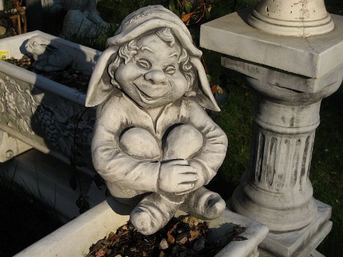 Zwerg Gnom Troll Wichtel 01 EMA 30 cm ca.12,5 kg Frostfest Stein Nr.172 - 6