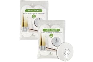 AGRI-CULTURA® | 2 x Kit 10 Rosette Universali per Termosifoni | Regolabili [8-22 mm] | Made in Italy | Ideali per Coprire Tubi e Radiatori.