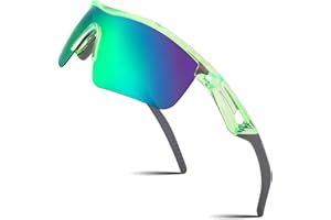 FEISEDY Occhiali da Sole Sportivi Polarizzati per Bambini e Bambine da 5 a 12 Anni, Montatura TR90, Protezione UV400, per Ciclismo Tennis Rugby Basket Corsa Sport All'aperto B2454