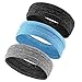 Produktbild Vidillo Stirnband Sport Schweißbänder für Männer Damen Kinder, 3-Stück Stirnbänder Set Anti-Rutsch-Feuchtigkeitstransport Yoga Fahrrad Lauf Fußball Radfahren Working Travel Basketball
