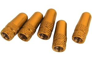 Namvo 5pcs Bicycle Presta Wheel Rims Tyre Stem Air Valve Caps Dust Cover - Yellow