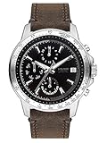 s.Oliver Herren Multi Zifferblatt Quarz Uhr mit Leder Armband SO-3487-LM