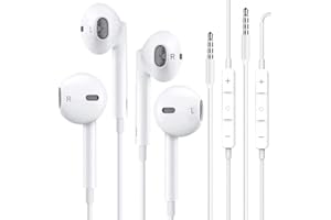 QI GXINR für 3.5mm In-Ear kopfhörer mit Kabel in Ear kopfhörer Kabel Ohrhörer mit Mikrofon und Lautstärkeregler für iPhone, iPod, iPad, MP3, Huawei, Samsung, Leichte Ohrhörer mit 3.5mm Kopfhörern