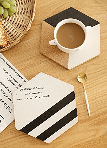 4 Stück Topfuntersetzer aus Kork 18cm Durchmesser Korkuntersetzer Untersetzer - 2