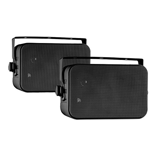 Preisvergleich Produktbild auna CB105 Passiv Lautsprecher Paar 2-Wege Wandlautsprecher (20 Watt RMS, 100 Hz - 20 kHz, 87 dB, ABS Gehäuse, Metallschutzgitter, inkl. Montagesatz) schwarz