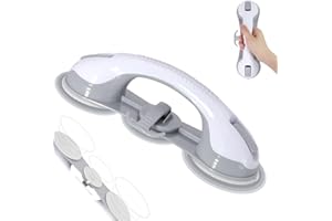 HOOJTNY Maniglia Doccia Anziani Ventose, Maniglione Bagno Disabili, Corrimano Mobilità Portatile, Nessun attrezzo, adatto Bagno, Armadio