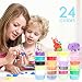 Produktbild Kinderknete, innislink Knete Springknete Intelligente Knete Hüpfknete für Kinder DIY Handgemachtes Lernen - 24 Farben