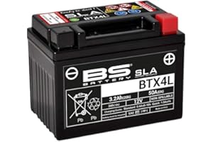 Batterie SLA BTX4L / YTX4L-BS - BS BATTERY - 12V / 4Ah