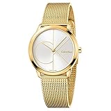 Calvin Klein Damen Analog Quarz Uhr mit Edelstahl Armband K3M22526