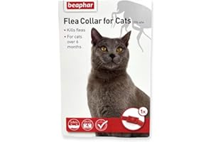 Beaphar Cat Flea Collar, Plastic Collar Red Colour - Valentina Valentti UK
