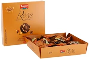 Loacker, Rose of the Dolomites Milk, Praline di Cioccolato al Latte con Crema di Nocciole e Cacao Finissimo, Idea Regalo da Condividere, Merenda e Snack, 1 Confezione da 24 Cioccolatini (300g)