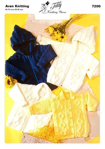 Teddy Aran Knitting Pattern Childrens Jacket - 7200