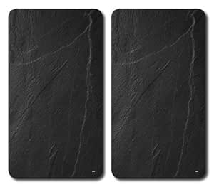 Kesper, 36643, piastra in vetro multiuso, 2 pezzi, Healthy Kitchen, vetro ESG, praticamente infrangibile, adatta per piani cottura con larghezza 80 cm, 50 x 38,5 x 0,5 cm, altezza piede 3 mm