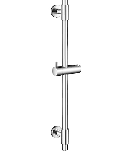 Dusch-Set Stella 80 1F – Mit Handbrause, 70 Cm Wandstange & Flexschlauch (Chrom, Ø 80 Mm)