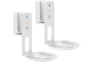 MYWALL my wall Sonos Era100 HS40WL Lot de 2 Supports muraux pour Sonos Era100, inclinable, pivotant, Peu encombrant, Parfaitement réglable, Support Sonos avec Gestion des câbles