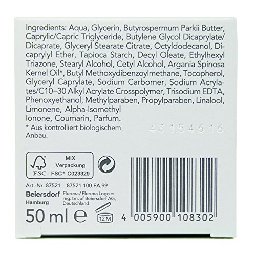 Florena Tagespflege mit Sheabutter & Arganöl, vegan, 1er Pack (1 x 50 ml) - 4