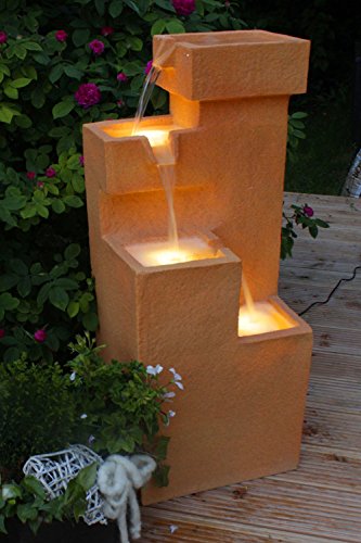 Springbrunnen Arcosa SB-206 Gartenbrunnen mit LED Beleuchtung Wasserspiel Wasserfall - 5