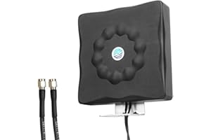 Maswell Mobilfunkantenne MIMO 5G 4G LTE 3G WiFi 600-8000MHz Panel Antenne IP 67 UV-stabilisiert LORA Helium Kommunikation Kompatibel mit ATT Tmobile Sprint