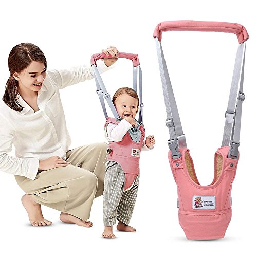 Kidsidol - Cinturón de seguridad para bebé para caminar, con función de aprendizaje, ajustable, adecuado para bebés de 8 a 24 meses rosa