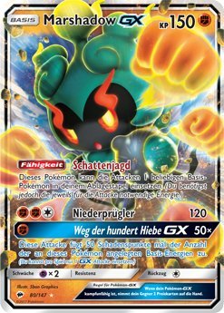 Preisvergleich Produktbild Pokémon - Marshadow GX - 80 / 147 - Deutsch - Burning Shadows