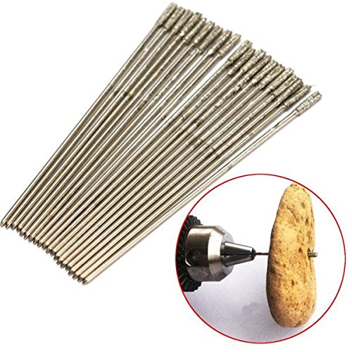 Preisvergleich Produktbild Ils - 20 Stücke 0.6mm Schaft Diamant Lochsägen Cutter Bohrer