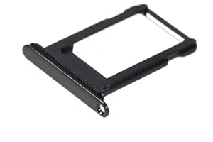 jbTec SIM-Tray kompatibel mit Apple iPhone X / 10 - Kartenhalter Single Slot Schlitten Rahmen Simkarte, Farbe:Schwarz