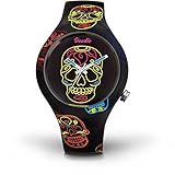 Doodle Armbanduhr Calaveras Mood DOCA004 mit Silikonarmband