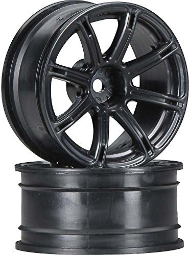HPI Racing H3307 - Work Emotion XC8 Wheel 26mm, 6mm Offset, Black