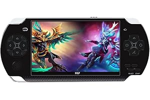 HLF Video Game Console 4.3 inch 8GB Built-in 2000 Retro Classic Games for Multiple Simulators Game can save multiple progress Video/Music/E-Book Portable Console Gift for Boyfriend/children(Black)…