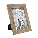 Produktbild PHOTOLINI Bilderrahmen 18x24 cm Strandhaus Rustikal Eiche-Optik Natur Massivholz mit Glasscheibe inkl. Zubehör/Fotorahmen