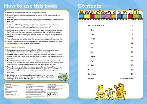 Livres Couvertures de Numbers: Ages 3-5