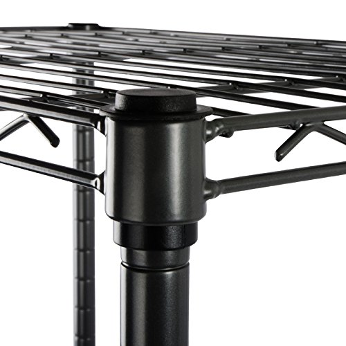 casa pura® Metallregal Rocky schwarz | dekoratives & robustes Schraubregal für Bad, Küche, Büro, Wohn- und Außenräume | verschiedene Größen (5 Böden – 90(B)x45(T)x200(H)cm) - 6