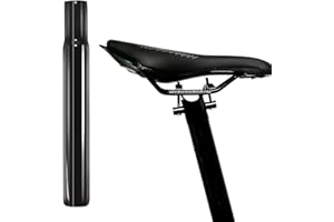 GGUFAY Tige de Selle de vélo,Tige de Selle pour Vélo Tube de Siège,25,4 x 300 mm Tige De Selle en Alliage d'aluminium Selle de vélo Tube,pour BMX VTT Route Cyclisme