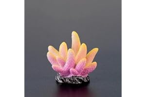 Movoja 2 pezzi, decorazione per acquario, corallo, per acqua dolce e salata, decorazione corallo, 7 colori assortiti