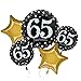 Produktbild Amscan International 8.165.594,5 cm Funkelnder "Zum 65. Geburtstag Folie Ballon Bouquet