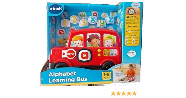 vtech alphabet learning bus sainsburys