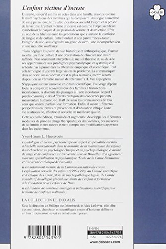 Book's Cover of L'enfant victime d'inceste : De la séduction traumatique à la violence sexuelle