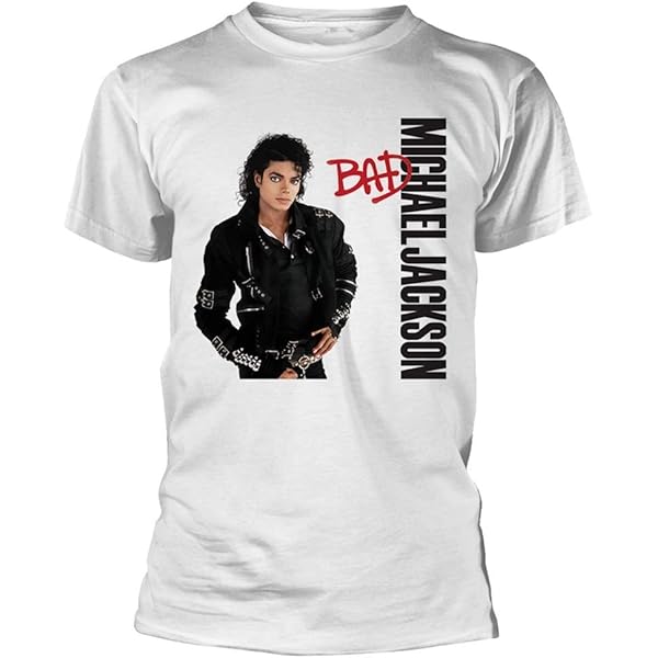 希少 XL 00's Michael Jackson Tシャツ Michael Jackson Bad Graphic T Shirts For Men Crew Neck Medium