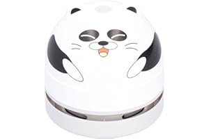 MOUMOUTEN Odkurzacz biurkowy, USB Cute Animal Design przenośny łapacz kurzu ręczny Cartoon Mini narzędzie czyszczące do gumki do kurzu pozostałości(Panda)