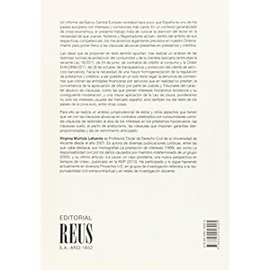 La protección frente a las cláusulas abusivas en préstamos y créditos (Derecho del Consumo)