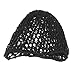 Soft Rayon Crochet Snood Hair Net Hairnet Black