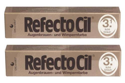 Refectocil Augenbrauen & Wimpernfarbe 3.1 lichtbraun SET 2 x 15ml