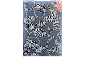 Kwan Crafts Leaves Plastic Embossing Folders for Card Making Scrapbooking and Other Paper Crafts