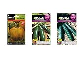 Lote 3 sobres de semillas Híbridos y línea especial (Tomate, Calabacin y Pepino)