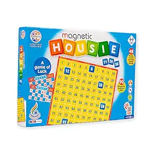 Ratnas Fun Filled Magnetic housie with Reusable Cards Game for Family to Play on picniss , outings , kittyparties etc