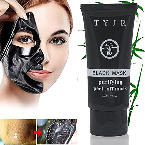 TYJR Beauty Activated Natural Charcoal Blackhead Cleansing Mask Cleaner Face Mask/Deep Clean Blackhead/Farewell Strawberry Nose/Blackhead Killer Facial Masks Black 60ml